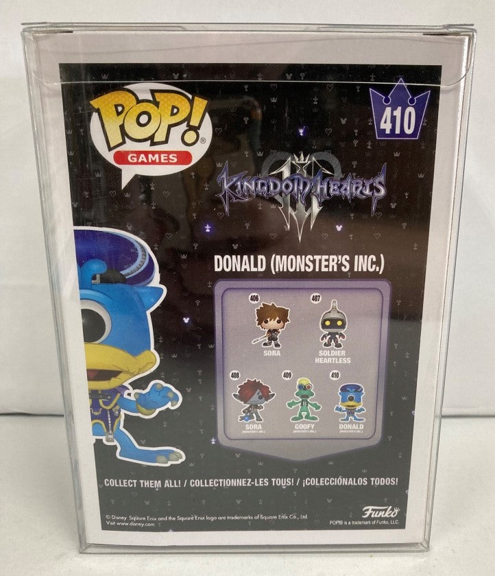 donald monsters inc Kingdom Hearts Donald (Monsters Inc) #410 Pop Vinyl Brand New & Sealed –  The Game Experts