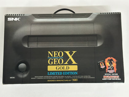 Neo Geo X Gold Limited Edition Console Complete In Box with Neo Geo X Mega Pack Vol 1