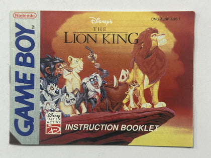 The Lion King Game Manual