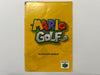 Mario Golf Game Manual