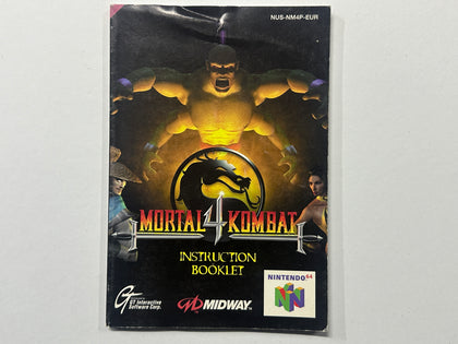 Mortal Kombat 4 Game Manual