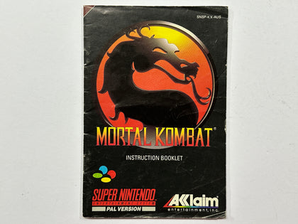 Mortal Kombat Game Manual
