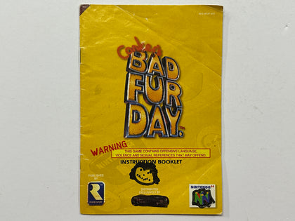 Conkers Bad Fur Day Game Manual