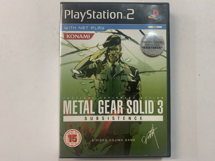 Metal Gear Solid 3 Subsistence Special Edition In Original Case
