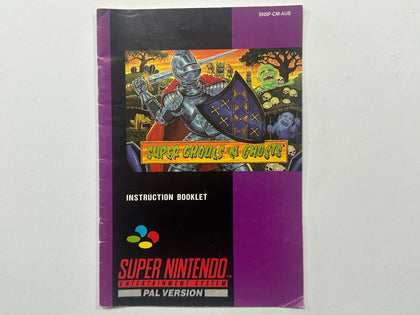 Super Ghouls N Ghosts Game Manual