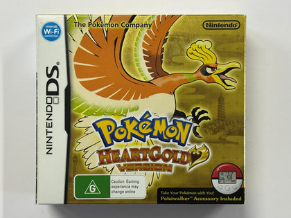 Pokemon Heart Gold Complete In Original Case with Outer Box and Poke Walker