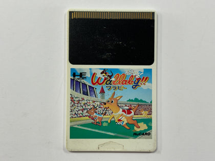 Wallaby!! Usagi no Kuni no Kangaroo Race NTSC-J HuCard For PC Engine