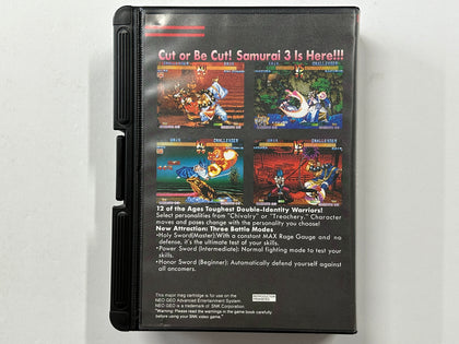 Samurai Shodown III Neo Geo AES Complete In Original Case
