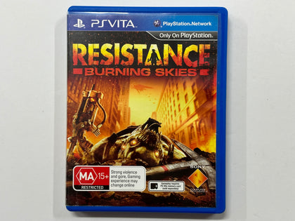 Resistance Burning Skies Complete In Original Case