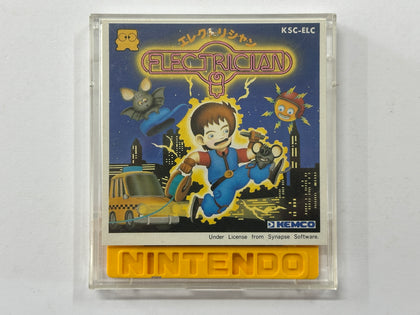 Electrician Famicom Disk System Cartridge Complete In Original Case