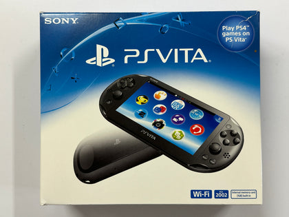 Sony PS Vita Charcoal Black Console PCH-2002 Complete In Box