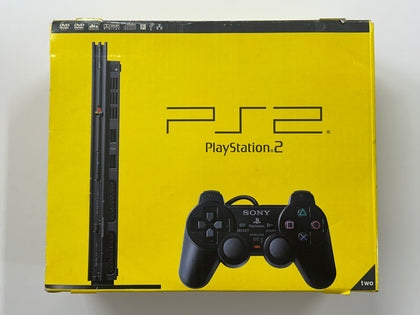 Sony PlayStation 2 PS2 Slim Charcoal Black Console Complete In Box