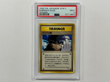Trainer Sabrina's Gaze Japanese Gym 2 Set Pokemon TCG Holo Foil Card PSA9 PSA Graded