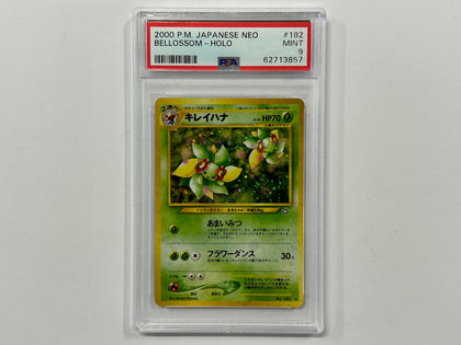 Bellossom No.182 Neo Genesis Japanese Set Pokemon TCG Holo Foil Card PSA9 PSA Graded