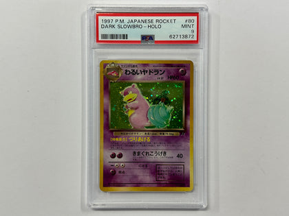 Dark Slowbro No.080 Team Rocket Japanese Set Pokemon TCG Holo Foil Card PSA 9 PSA Graded