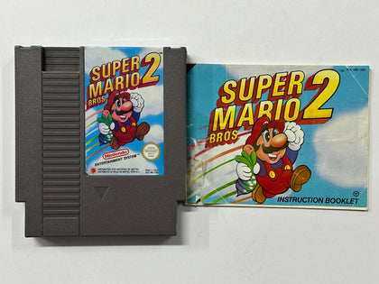 Super Mario Bros 2 Cartridge + Game Manual