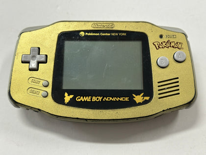 Limited Edition Pokemon Center New York Gold Nintendo Game Boy Advance Console