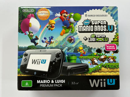 Nintendo Wii U Console Mario & Luigi Premium 32GB Pack Complete In Box