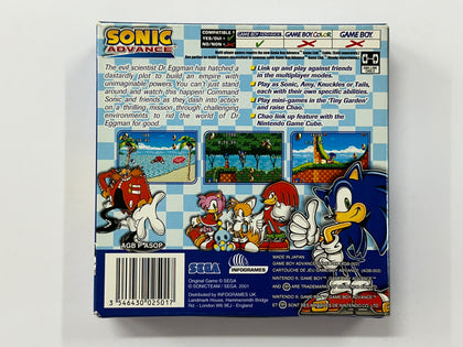 Sonic Advance Complete In Box