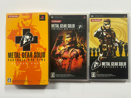Metal Gear Solid Portable Ops Deluxe Pack NTSC-J Complete In Box