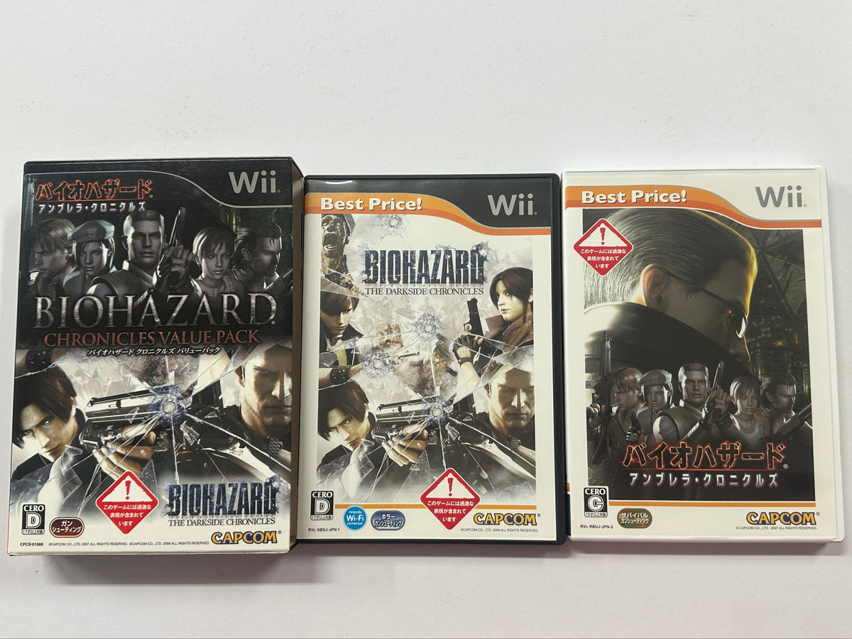 Wii WiiU BIOHAZARD 1 0 4 Umbrella, Darkside Chronicles Revelations 6 Wii WiiU BIOHAZARD 1 0 4 Umbrella, Darkside Chronicles Revelations 6