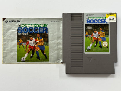 Konami Hyper Soccer Cartridge + Game Manual