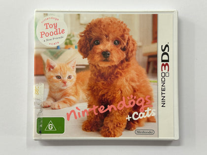 Nintendogs Toy Poodle + Cats Complete In Original Case