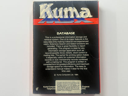 Kuma Database for MSX Complete In Box