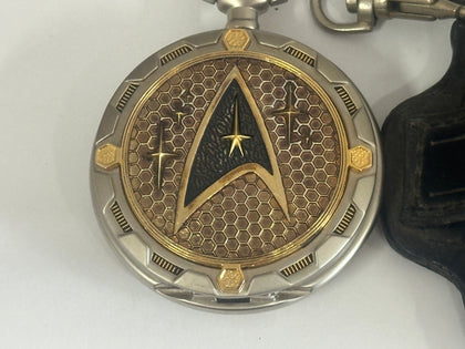 The Franklin Mint Stark Trek Enterprise Pocket Watch