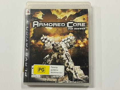 Armored Core For Answer Complete In Original Case