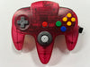 Genuine Nintendo 64 Two Tone Clear Watermelon Red White Controller