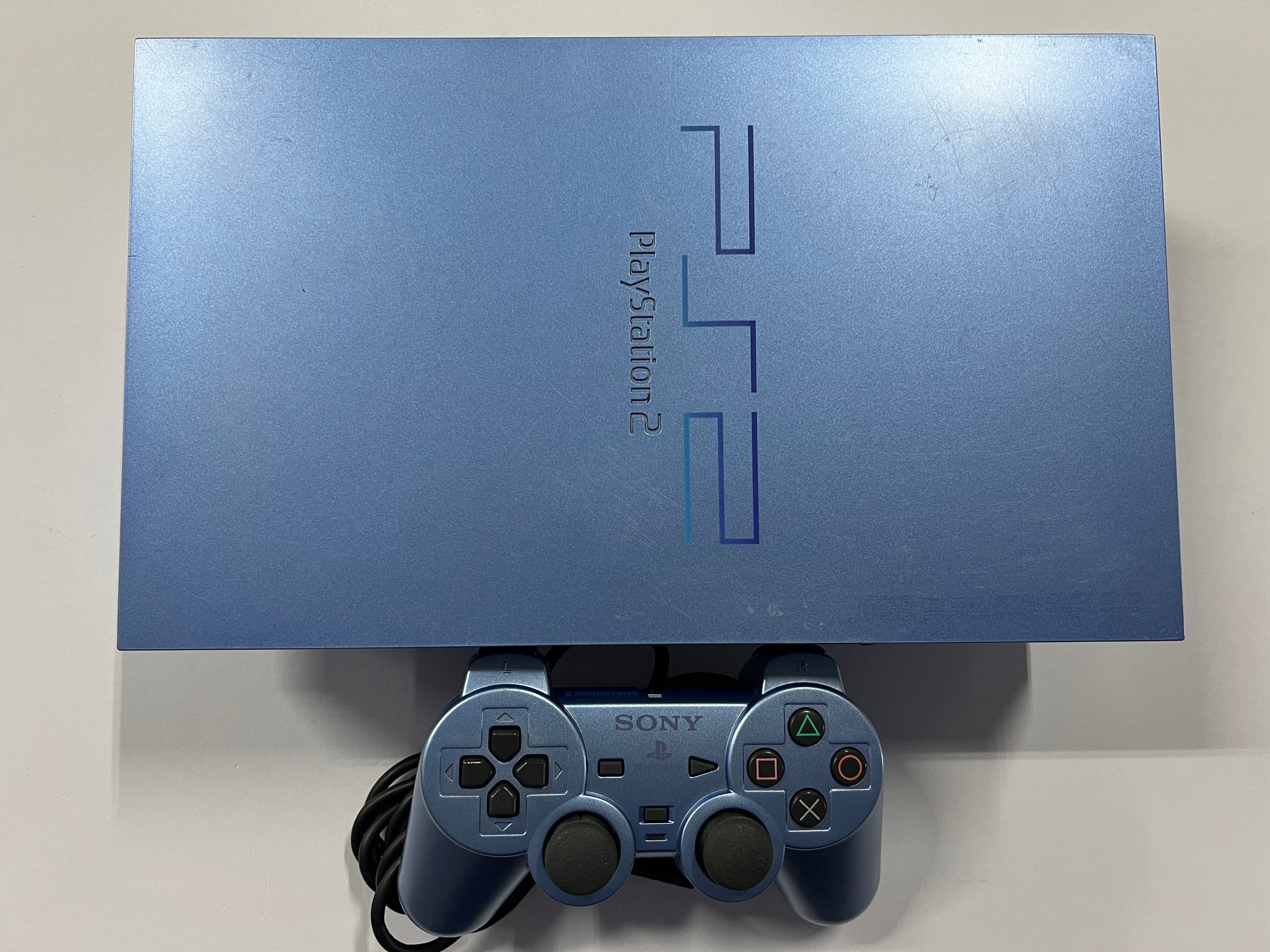 Ps2 Editions Limited Edition Aqua Blue Sony Playstation 2 PS2 NTSC-J FAT Console Bu ...