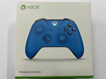 Genuine Microsoft Official Blue Wireless XBOX One Controller Complete In Box