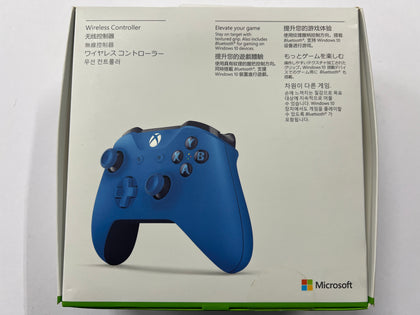 Genuine Microsoft Official Blue Wireless XBOX One Controller Complete In Box