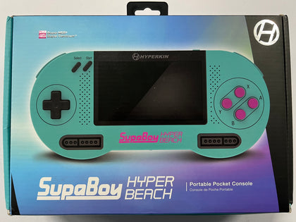 SupaBoy Hyper Beach Portable Pocket Console for SNES Complete In Box