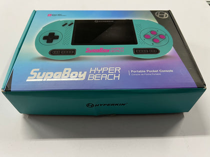 SupaBoy Hyper Beach Portable Pocket Console for SNES Complete In Box