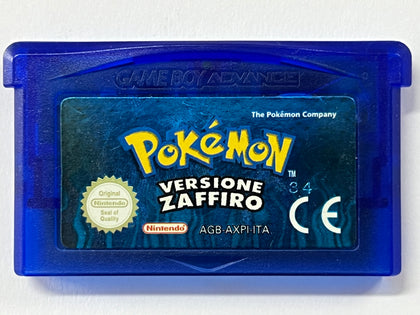 Pokemon Sapphire Zaffiro Italian Version Cartridge