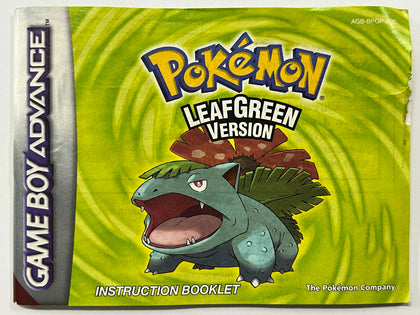 Pokemon Leaf Green Game Manual