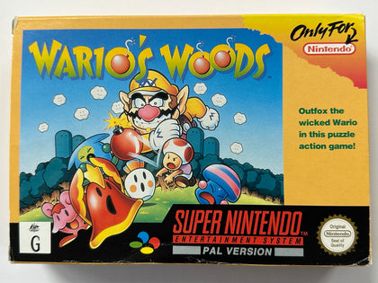 Wario's Woods Complete In Box