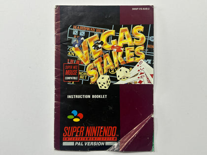 Vegas Stakes Game Manual