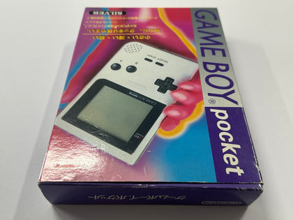 Silver Gameboy Pocket Console Complete In Box