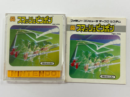 Smash Ping Pong Famicom Disk System Cartridge Complete In Original Case
