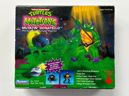 Playmates Teenage Mutant Ninja Turtles Mutations Mutatin’ Donatello 1992 Complete In Box