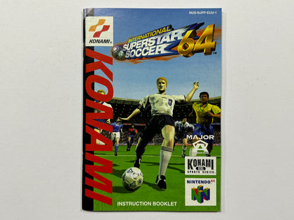 International Superstar Soccer 64 Game Manual