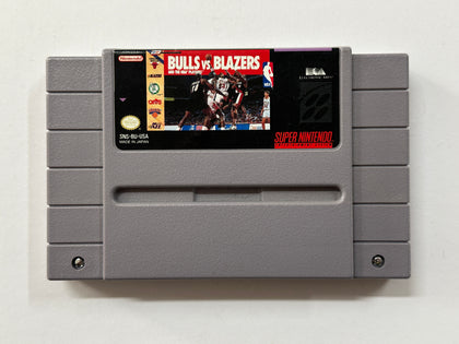 Bulls VS Blazers and The NBA Playoffs NTSC Cartridge