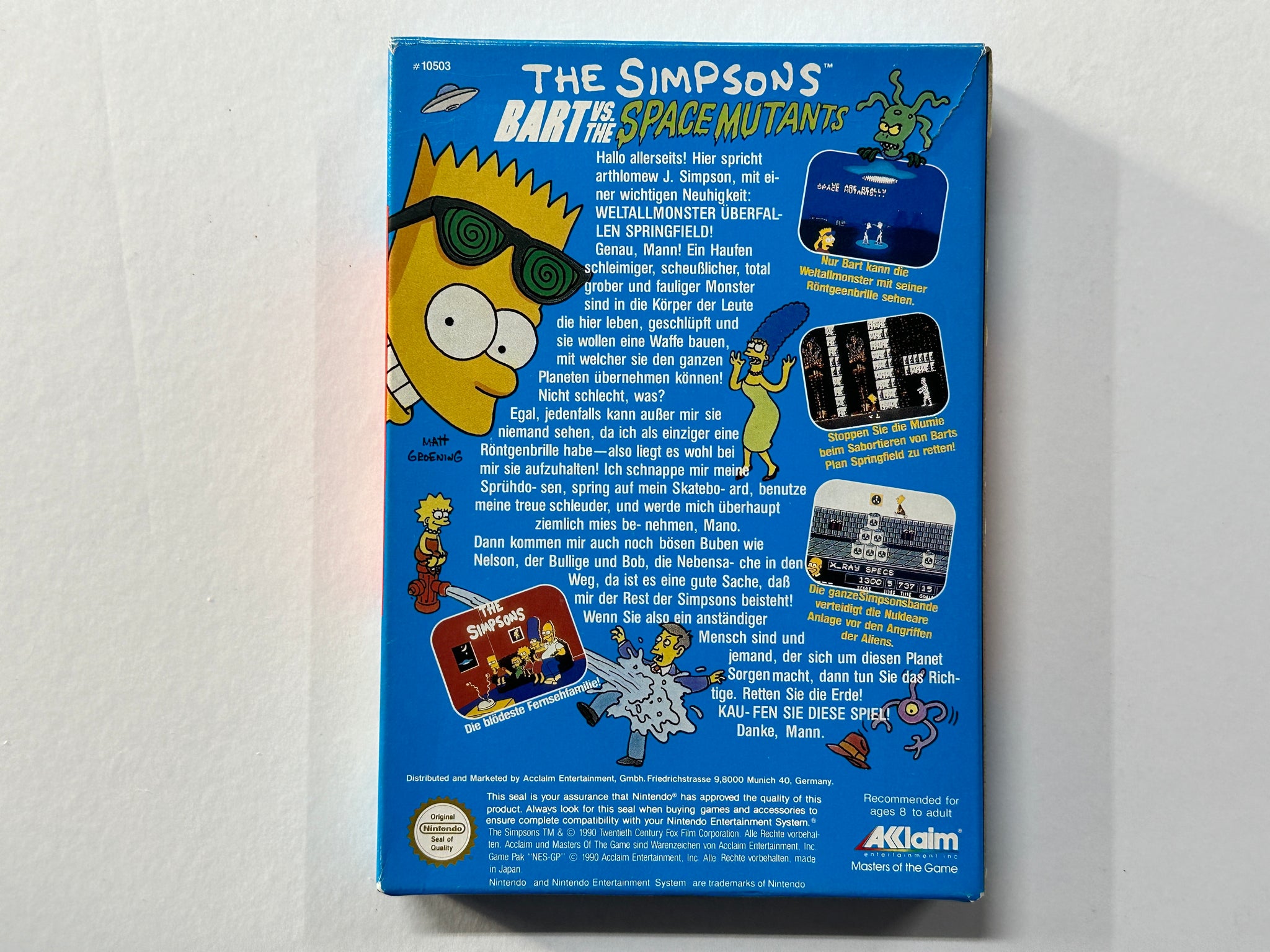 Jeu SEGA Megadrive - The Simpsons: Bart Vs. The Space Mutants - Complet PAL 1992