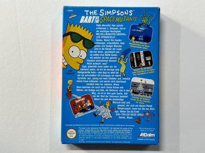 The Simpsons Bart VS The Space Mutants PAL B In Original Box