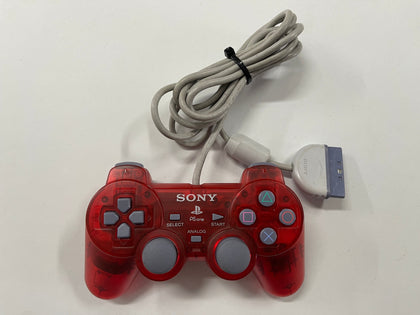Genuine Sony Playstation 1 PSOne Clear Red Controller