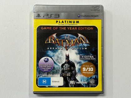 Batman Arkham Asylum Game Of The Year GOTY Edition Complete In Original Case