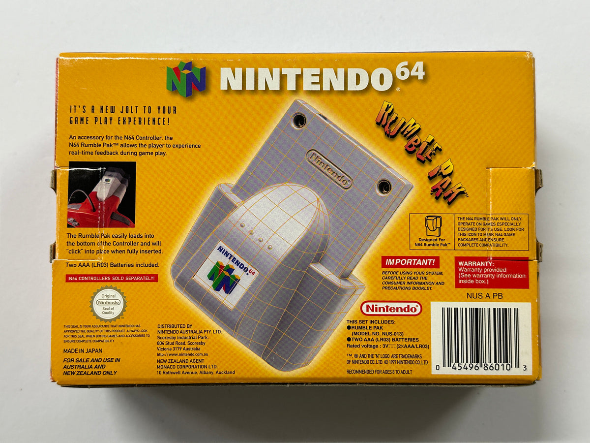 Nintendo 64 N64 Rumble Pak Complete In Box – The Game Experts